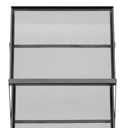 4-Tier Brochure Display Rack Floor Standing Foldable Magazine Stand Modern Iron A3 Book Shelf Black Grid style