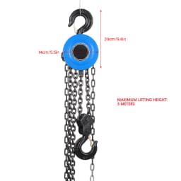 1pc 2T Chain Puller Block Fall Chain Hoist Hand Tools Lifting Chain with Hook Chain Block Chain Hoist Block Chain Hoist Tool Lifting Chain Block Chain Puller Block
