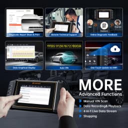 FOXWELL NT710 Fit for Mercedes-Benz OBD2 Scanner Full System Diagnostic Scan Tool Bidirectional Control All Free Resets Scanner