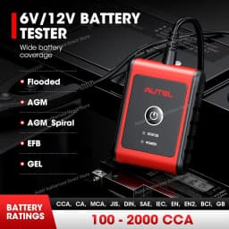 Autel MaxiBAS BT506 Car Battery Tester, 6V 12V 100-2000 CCA Car Battery Analyzer, 12V 24V Auto Cranking/Charging System Test