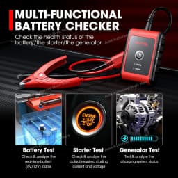 Autel MaxiBAS BT506 Car Battery Tester, 6V 12V 100-2000 CCA Car Battery Analyzer, 12V 24V Auto Cranking/Charging System Test