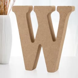 10cm Stehende Holzbuchstaben, Log Natural Große Holzbuchstaben zum Basteln, unbehandelte Holzdekorationen