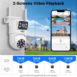 Hiseeu 10CH NVR Dual Lens Wireless CCTV Surveillance Kit Human Detection Night Vision P2P 3K 6MP IP Cameras Security System