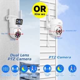 Hiseeu 10CH NVR Dual Lens Wireless CCTV Surveillance Kit Human Detection Night Vision P2P 3K 6MP IP Cameras Security System