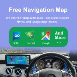 AUTOTOP Android 14 Car Multimedea Stereo Player for Mercedes Benz A Class W176 GLA X156 CLA C117 Wireless Carplay Android Auto