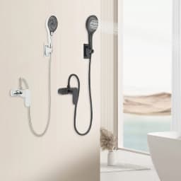 Shower Mixer with Hand Shower Rustproof Shower Set Easy to Install for Hotels/Bathing Centers/Swimming Pools/Gyms/Beauty Salons