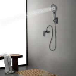 Shower Mixer with Hand Shower Rustproof Shower Set Easy to Install for Hotels/Bathing Centers/Swimming Pools/Gyms/Beauty Salons