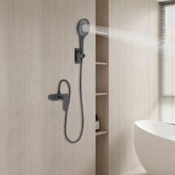 Shower Mixer with Hand Shower Rustproof Shower Set Easy to Install for Hotels/Bathing Centers/Swimming Pools/Gyms/Beauty Salons