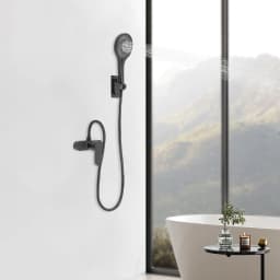 Shower Mixer with Hand Shower Rustproof Shower Set Easy to Install for Hotels/Bathing Centers/Swimming Pools/Gyms/Beauty Salons