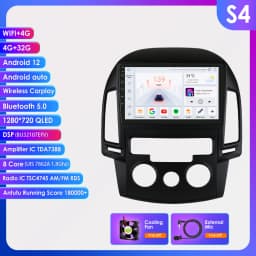 360Camera Carplay Android Car Radio For Hyundai I30 i30 AT MT 2006-2011 Car Multimedia Player Navi GPS 2Din Autoradio 4G-LET RDS