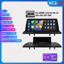 10.25"Carplay Android 13 Auto Car radio For BMW 1 Series E81 E82 E87 E88 09-16 Autoradio multimedia 2DIN car intelligent systems