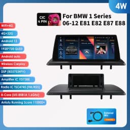 10.25"Carplay Android 13 Auto Car radio For BMW 1 Series E81 E82 E87 E88 09-16 Autoradio multimedia 2DIN car intelligent systems