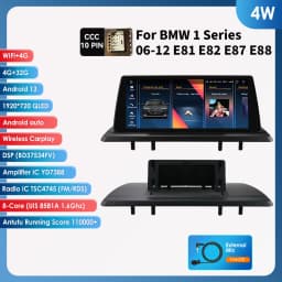 10.25"Carplay Android 13 Auto Car radio For BMW 1 Series E81 E82 E87 E88 09-16 Autoradio multimedia 2DIN car intelligent systems