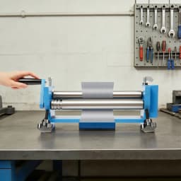 Portable Manual Pipe Bending Machine 3 Rollers Round Bender Metal Steel Copper Plates Bending Tool,Wear-Resistant Adjustable