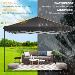 3x3m Pop Up Canopy Tent Folding Gazebo With 4 Sidewall Outdoor Commercial Instant Gazebo Tent For Party Garden Backyard Wedding