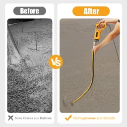 1300w 2m Portable Electric Concrete Vibrator Cordless Vibration Tool Bubble Elimination Concrete Mixing Rod