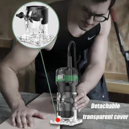 Wood Router Machine 6.35mm Diameter Milling Machine Electric Milling Machine 800W Hand Milling Machine 6 Speed 30,000RPM