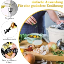 6/12-Pack 250ml Glass Oil & Vinegar Dispenser Bottles | High Clarity with Black Labels, Leakproof Kitchen Storage for Liquids