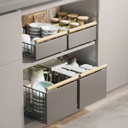 Kitchen Extendable Drawer Telescopic Kitchen Cabinet Drawer Pull-Out Cupboard Rack No Drilling Under Sink Shelf For Cupboard