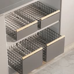Kitchen Extendable Drawer Telescopic Kitchen Cabinet Drawer Pull-Out Cupboard Rack No Drilling Under Sink Shelf For Cupboard