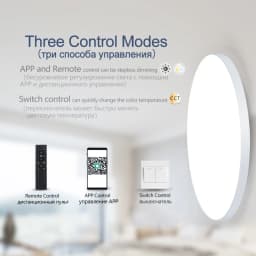 MARPOU Smart LED Modern Ceiling Light with APP Remote Control Dimmable Round Ceiling Lamp Indoor Home Lighting Bathroom Bedroom
