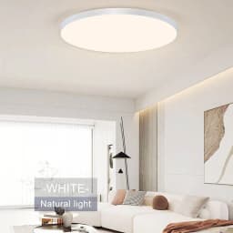 MARPOU Smart LED Modern Ceiling Light with APP Remote Control Dimmable Round Ceiling Lamp Indoor Home Lighting Bathroom Bedroom
