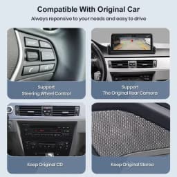 Junsun Linux System Car Radio For BMW E90 E91 E92 E93 2005-2012 Wireless CarPlay Andorid Auto Touch Head Unit Multimedia Stereo