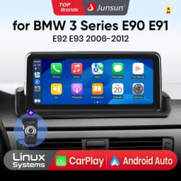 Junsun Linux System Car Radio For BMW E90 E91 E92 E93 2005-2012 Wireless CarPlay Andorid Auto Touch Head Unit Multimedia Stereo