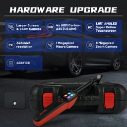 Autel MaxiTPMS TBE200E Tire Diagnostic Scanner Car Tool Laser Tire Tread Depth & Brake Disc Wear 2in1 Tester Perform with ITS600