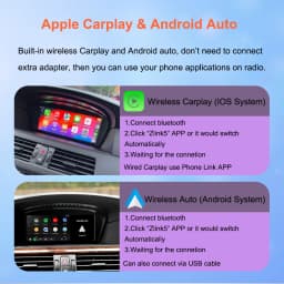 Bonroad 8.8 "Qualcomm 8G + 128G CarPlay Android Car Multimedia Stereo For BMW 3 Series E90 E91 5 Series E60 E61 CCC CIC