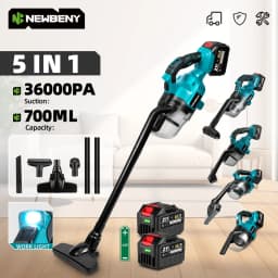 NEWBENY 1000W Cordless Electric Vacuum Cleaner Rechargeable Hard Floors Carp Cleaning Power Tools For Makita 18-21V Battery Pin