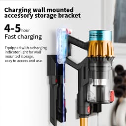 40kPa Brushless Motor Vacuum Cleaner 3 Gear Adjustment 1.2L LED Various Suction Head Accessories 50min 650W Vacuum Cleaners