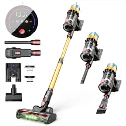 40kPa Brushless Motor Vacuum Cleaner 3 Gear Adjustment 1.2L LED Various Suction Head Accessories 50min 650W Vacuum Cleaners