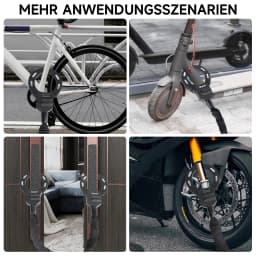 Bicycle Lock Thickened Metal Anti-Theft Chain Lock Outdoor Bicycles Electric Vehicles Mountain Bike Scooter Protection Lock