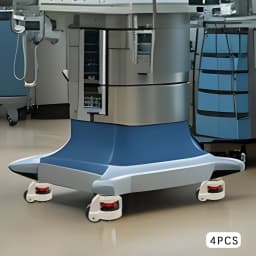 Industrial Workbench Leveling Wheels - 4Pcs 500kg Capacity Nylon Casters, Swivel & Anti-Slip Design