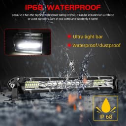 CO LIGHT 52inch LED Light Bar 20“ 32” Led Work Light Combo 4x4 Offroad Light Bar for Tractor Boat 4WD 4x4 Trucks SUV 12V 24V