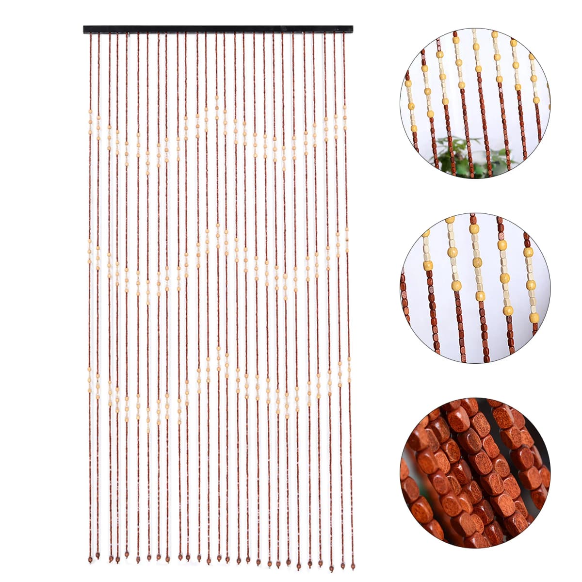 Macrame Curtains, Bamboo and Wood Construction, Eco-Friendly, Odorless, Improves Home Layout, Natural Light and Air Flow, Easy