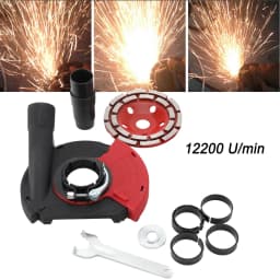 125mm Angle Grinder Dust Cover Angle Kit Grinding Machine Dust Collection Cover with Diamond Wheel for 5 Inch Angle Grinder