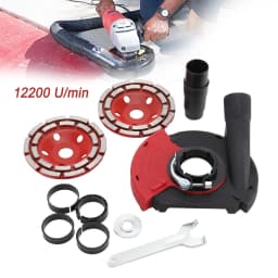 125mm Angle Grinder Dust Cover Angle Kit Grinding Machine Dust Collection Cover with Diamond Wheel for 5 Inch Angle Grinder