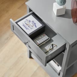 SoBuy FBT46 side table bedside table coffee table with One Drawer and 2 shelves BHT approx: 45x69x30cm