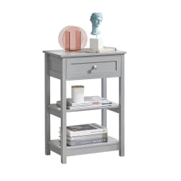 SoBuy FBT46 side table bedside table coffee table with One Drawer and 2 shelves BHT approx: 45x69x30cm
