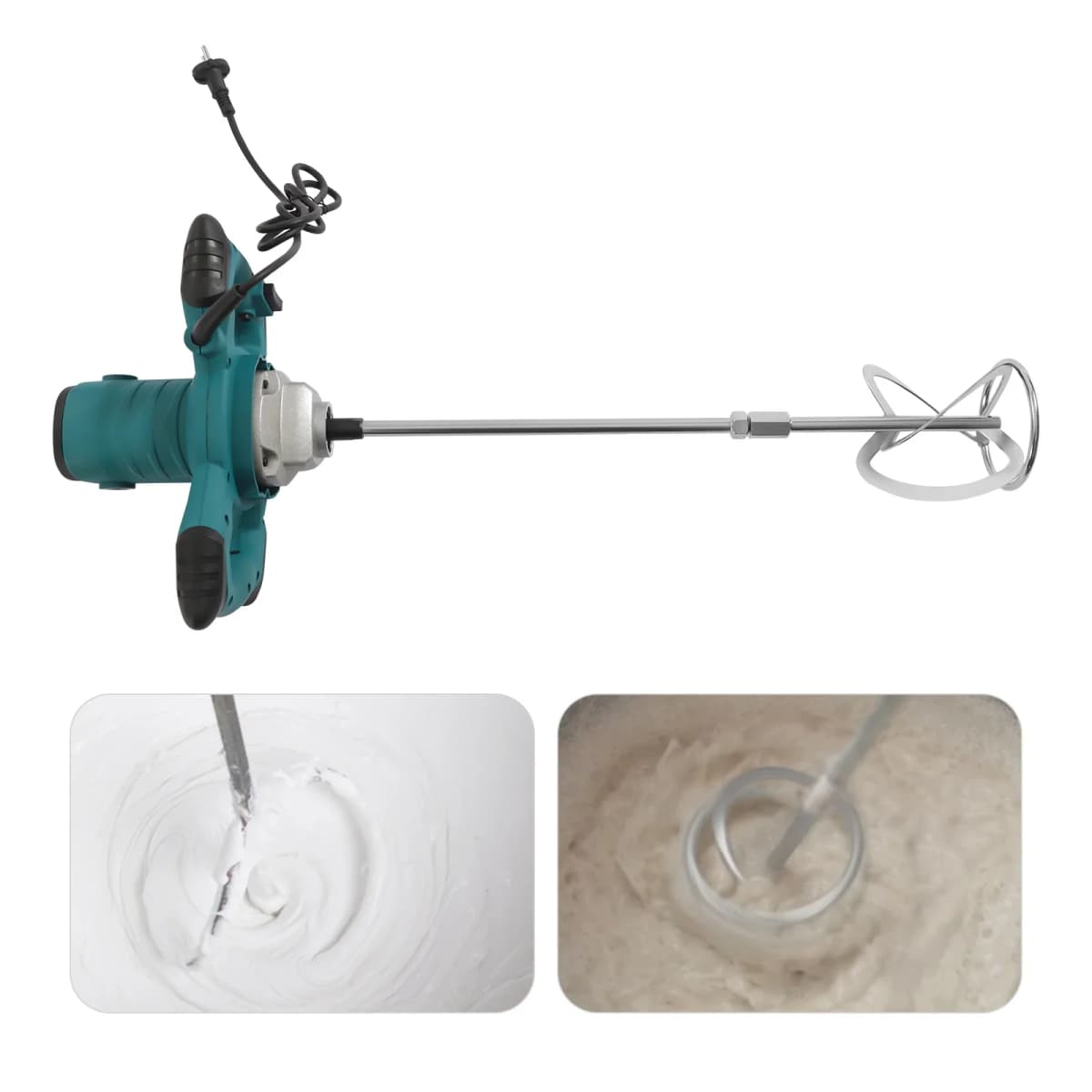 220V/50Hz Professional Agitator 2100W 0-800rpm Hand Portable Electric Mud Mortar Mixer Concrete Mixer Machine 6-speed Adjustable