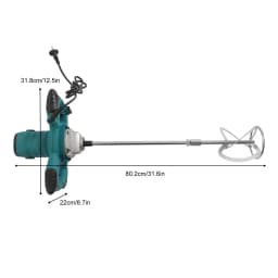 220V/50Hz Professional Agitator 2100W 0-800rpm Hand Portable Electric Mud Mortar Mixer Concrete Mixer Machine 6-speed Adjustable