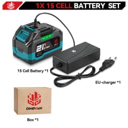 ONEVAN 18V-21V 22500mAh 15000mAh Lithium Ion Battery Rechargeable Battery With Charger For Electric Wrench Chainsaw Power Tool