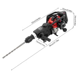 Durable Concrete Tool, 1200W Engine, Anti-Skid Handle & Fuel Saving