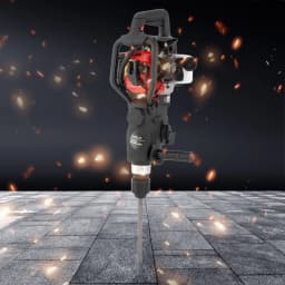 Durable Concrete Tool, 1200W Engine, Anti-Skid Handle & Fuel Saving