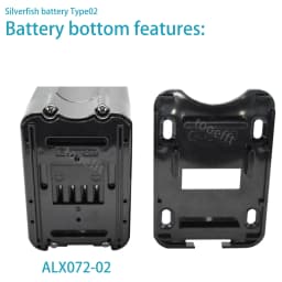 L425mm 48V 15.6Ah 20Ah Silver Fish Lithium Battery pack for JINGHMA R8 BURCHDA R8S pro R8PRO ebike