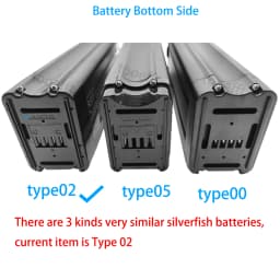L425mm 48V 15.6Ah 20Ah Silver Fish Lithium Battery pack for JINGHMA R8 BURCHDA R8S pro R8PRO ebike