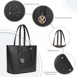 Miss Lulu WOMEN'S Handbag Big Shopper bag Handle bag Tote Bag for school Work Daily Perfect gift