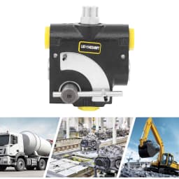 Hydraulic Flow Control Valve Adjustable Acting Valve 50 - 210 Bar for Small Tractors, Tractor Loaders, Log Splitters, Etc